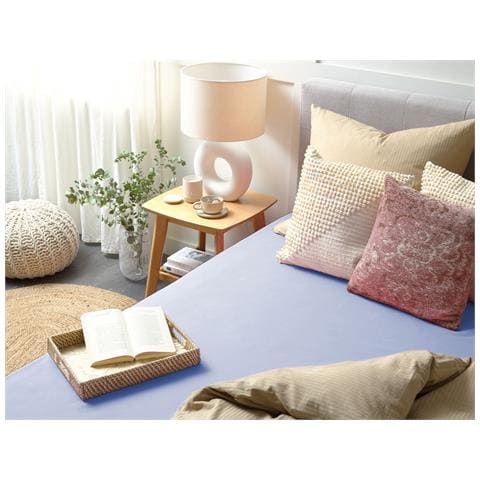 Coprimaterasso Elasticizzato Janbu Cotone Azzurro - Foto 1