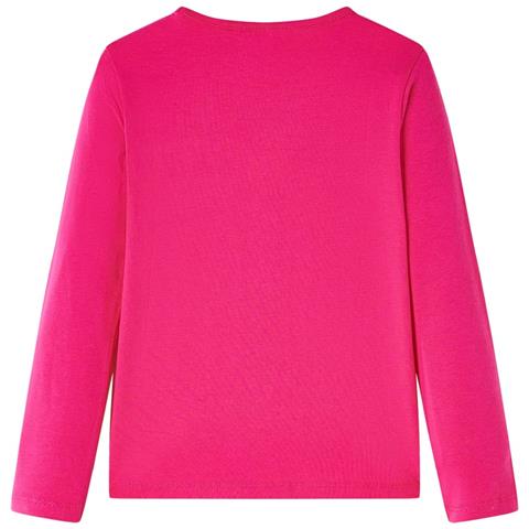 Maglietta Da Bambina A Maniche Lunghe Fucsia 128 - Foto 2