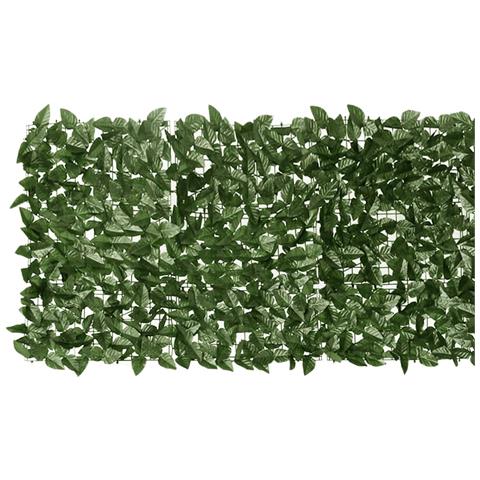 Paravento Da Balcone Con Foglie Verde Scuro 200x75 Cm - Foto 3
