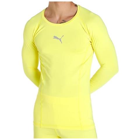 Liga Baselayer Tee Ls 65592046, Uomini, Giallo, L - Foto 1