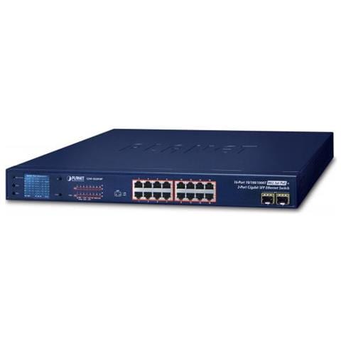 Gsw-1820vhp Switch Di Rete Non Gestito Gigabit Ethernet (10/100/1000) Supporto Power Over Ethernet (poe) 1u Blu - Foto 1