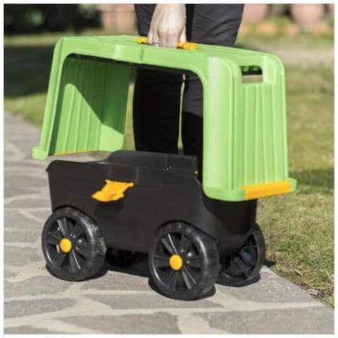 Sgabello Contenitore Da Giardino Con Ruote 4in1 - Foto 2