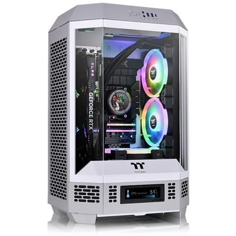 Thermaltake Tower 300 Limestone Micro Tower Grigio, Bianco - Foto 1