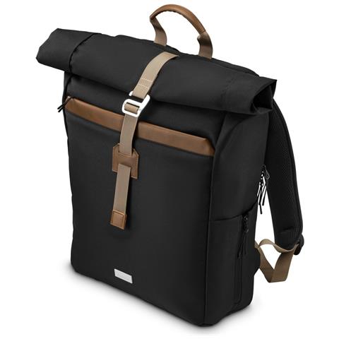 00222023 borsa per laptop 41,1 cm (16.2") Zaino Nero, Marrone - Foto 1