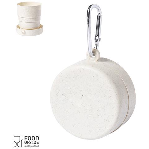 Bicchiere Pieghevole Sainod Da 220ml, Senza Bpa. Include Moschettone E Coperchio. - Foto 1