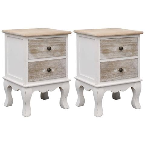 Lusso Casadino -  Comodini 2 Pz 35x30x50 Cm In Legno Di Paulownia - Foto 2