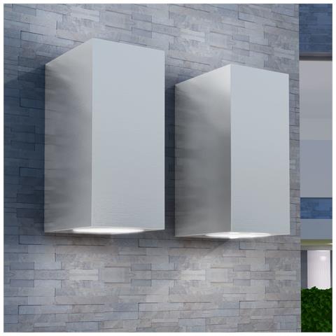 Applique Led Da Parete Quadrata 2 Pz Proiezione Alto /in Basso - Foto 7