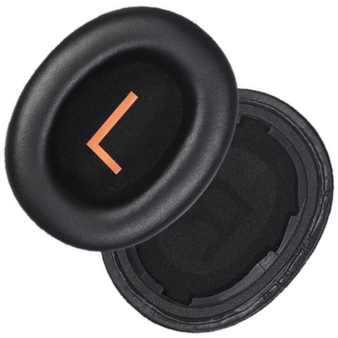 Cuscinetti Auricolari In Ecopelle Nera Per Serie Qcy H3 - Set Di 2 - Foto 2