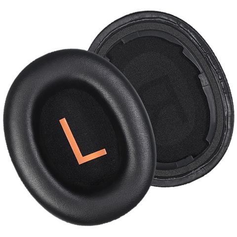 Cuscinetti Auricolari In Ecopelle Nera Per Serie Qcy H3 - Set Di 2 - Foto 3