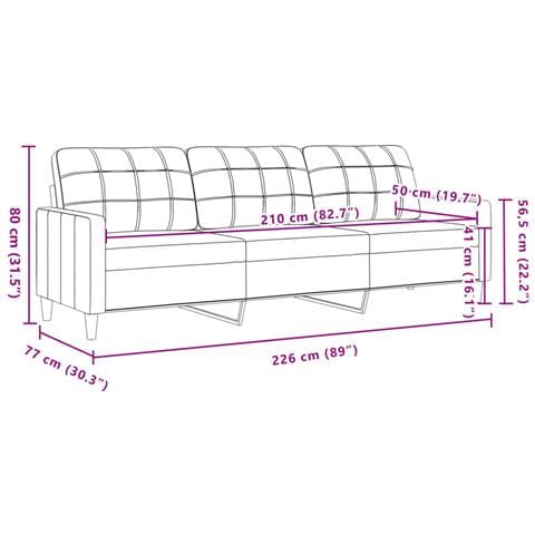Set di Divani 2 pz con Cuscini e Rinforzi Giallo in Velluto - Foto 9