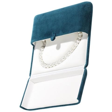 Elegante Scatola Per Collana Di Perle A Forma Di Cuore Lightblue - Foto 2