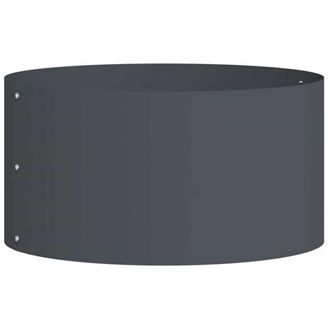 Vaso da giardino Antracite 40 x 40 x 20 cm Acciaio - Foto 1