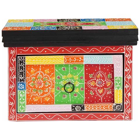 Armadio da Notte con cassetto Multicolore 40 x 30 x 28 cm - Foto 2