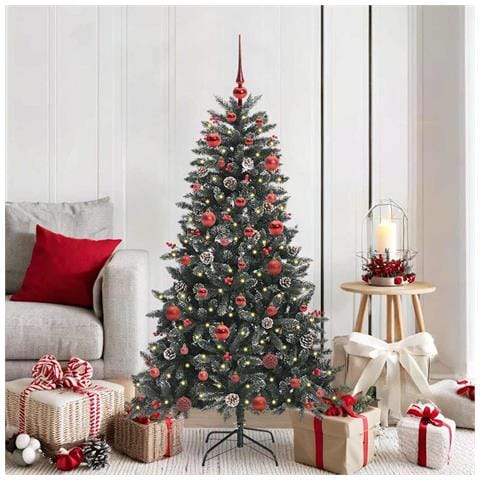 Albero di Natale artificiale con 150 LED Verde 150 cm - Foto 2