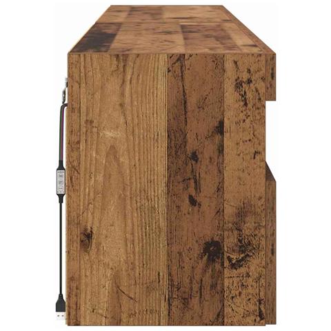 Mobiletti TV da Parete 2 pcs Legno vecchio 80 x 30 x 40 cm - Foto 9