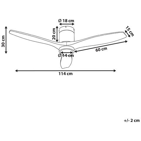 Ventilatore A Soffitto Con Luce Piaye Marrone - Foto 5