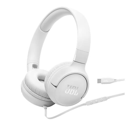 Cuffie ad archetto supra-aurali con cavo e comando /microfono a 3 pulsanti, connettore USB Type-C, Driver: 32mm, Certificazione Hi-Res Audio, 3 EQ selezionabili, Cavo piatto, Ripiegabili - Foto 1