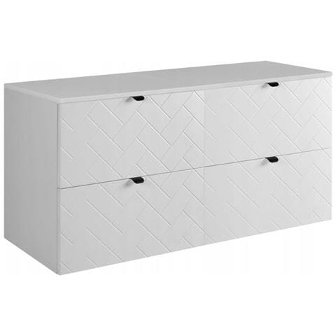 | Mobile sottolavabo 120 cm - Blanc Mat - Mobili bagno - Mobili bagno - Mobile sottolavabo - Piano di lavoro bianco - Foto 1