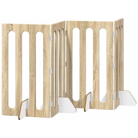 Recinto pieghevole per animali 4 pcs Rovere Sonoma - Foto 1