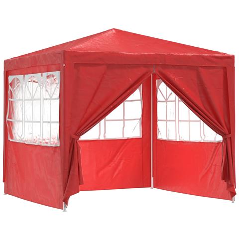 Tenda Party Rosso 250 x 250 x 240 cm PE e Acciaio - Foto 1