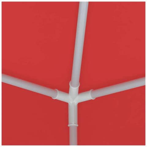 Tenda Party Rosso 250 x 250 x 240 cm PE e Acciaio - Foto 9