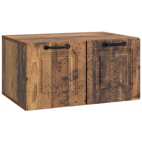 Mobile Porta TV da Muro Legno antico 59,5 x 41 x 30 cm - Foto 1