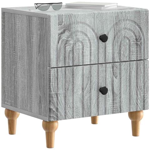 Armadio da Notte 2 pcs Grigio Sonoma 43 x 34,5 x 48 cm - Foto 2