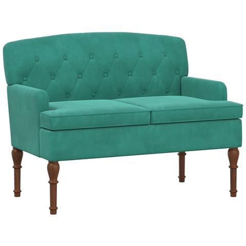 Loveseat con bottoni imbottiti Turchese 111 x 65 x 79 cm - Foto 1