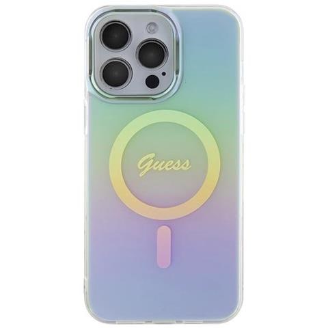 Guess Iml Custodia Iridescente Magsafe Per Iphone 15 Pro - Turchese - Foto 1