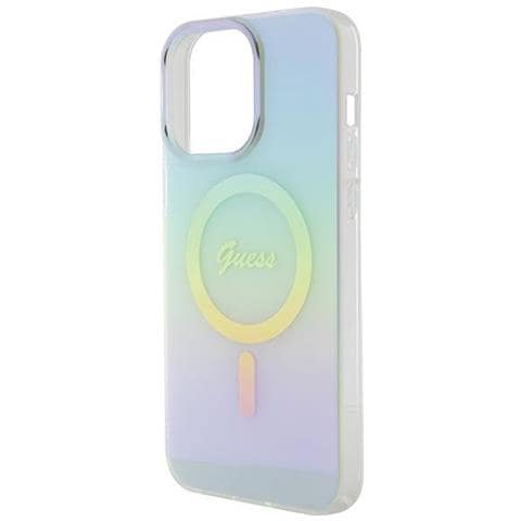 Guess Iml Custodia Iridescente Magsafe Per Iphone 15 Pro - Turchese - Foto 2