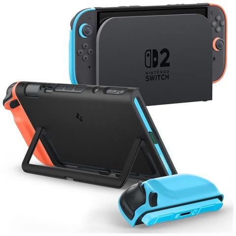 Custodia Nera Nintendo Switch 2 Spigen Nano Pop - Per La Protezione E Il Gioco Comodo Ogni Giorno. - Foto 1