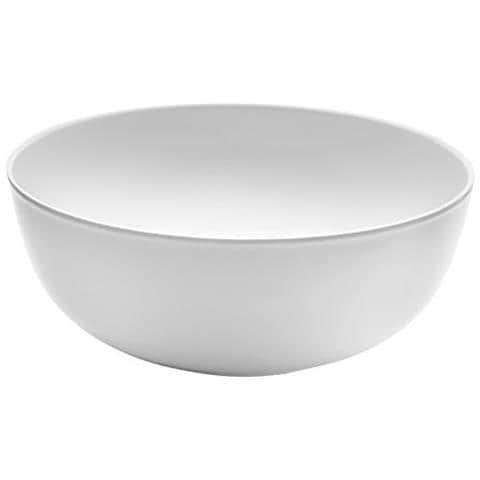 63556 - Piatto da portata rotondo classico in melamina, diametro 38 cm - Bianco - Foto 1
