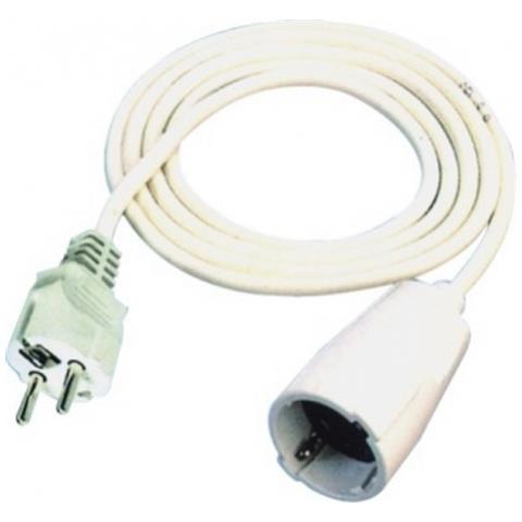 Prolunga Elettrica con Spina e Presa Schuko 16A 5 metri colore Bianco Maurer - Foto 3