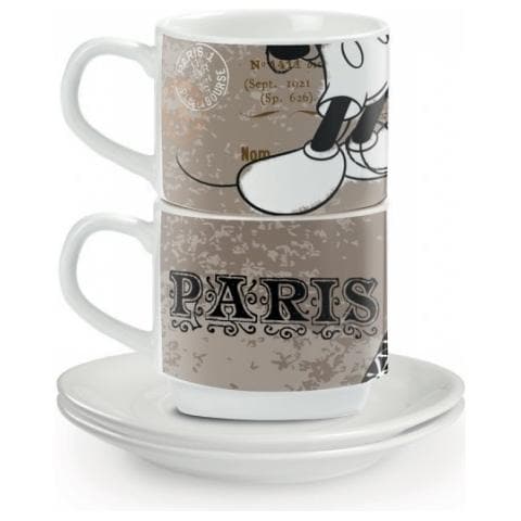 Set 2 Tazzine Caffè Parigi Mickey City - Foto 1