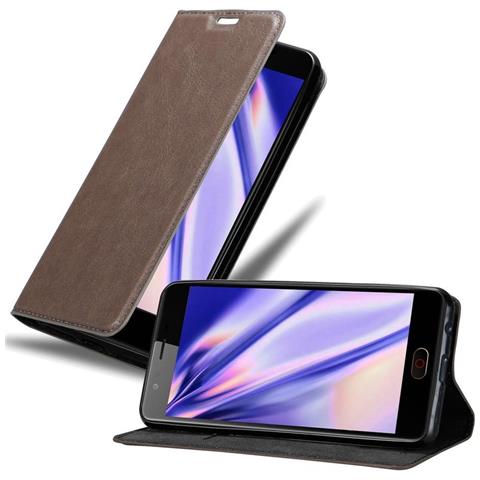 Custodia Compatibile Con Zte Nubia M2 In Bruno Caffè - Coperchio Protettiva Con Chiusura Magnetica, Funzione Stand E Tasca Per Le Carte - Foto 1
