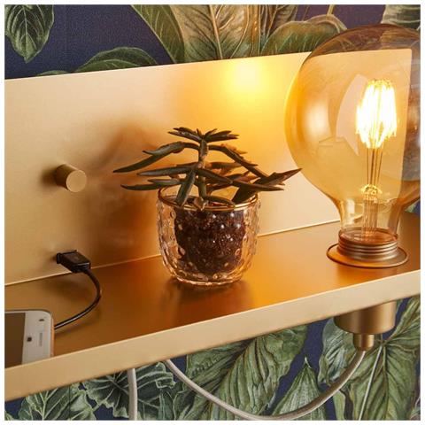 Applique Per Interni 1 Luce Oro, E27 - Foto 5