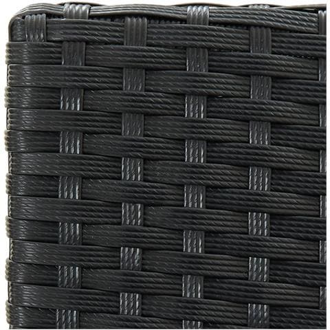 Sgabelli Da Bar Con Cuscini 4 Pz Neri In Polyrattan - Foto 2