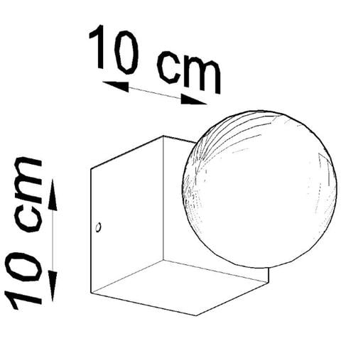 Lampada Da Parete Quadrata Da Superficie In Legno Naturale E27 - Foto 10