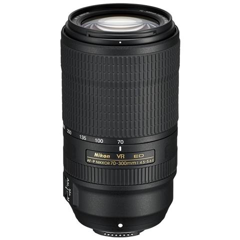 AF-P NIKKOR 70-300mm f / 4.5-5.6E ED VR SLR Tele zoom lens Nero - Foto 1