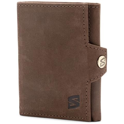 Portafoglio da uomo in pelle premium, ""Genius"", Marrone - Foto 1