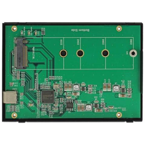 42609 Contenitore Di Unità Di Archiviazione M. 2 Alloggiamento Ssd Nero - Foto 2