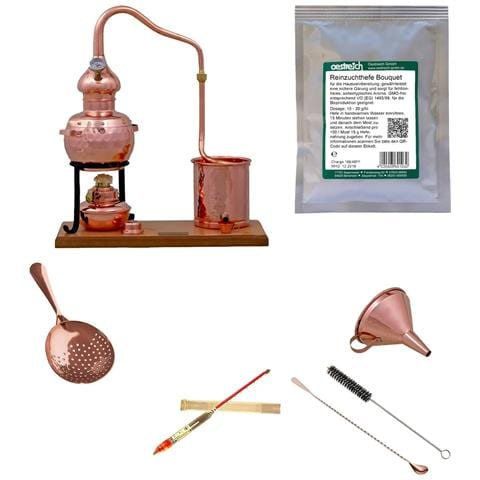 Set Completo Alambicco, Distillatore - Alembic Premium Con Lievito Puro, 0,7l - Foto 2