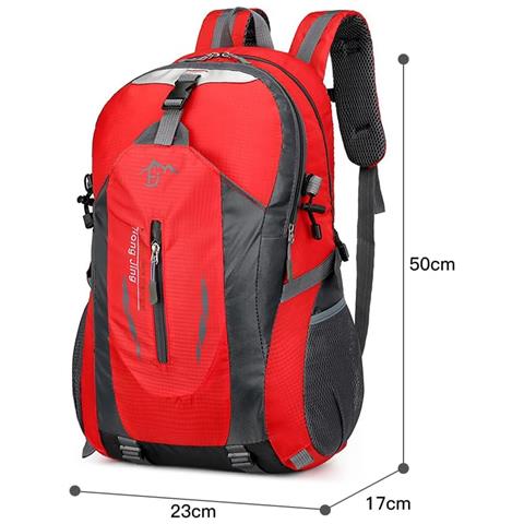 Nero Zaino Da Escursionismo 40l Impermeabile Leggero Outdoor Escursionismo Trekking Daypack Zaino Da Viaggio Per Uomo Donna - Foto 8