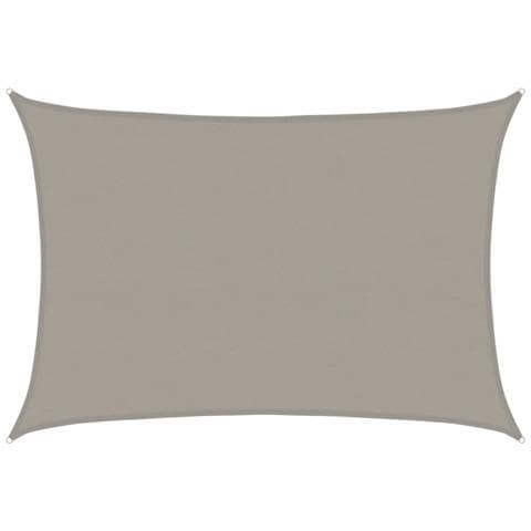 Vela Parasole 160 G /m Rettangolare Grigio Chiaro 5x6 M In Hdpe - Foto 2