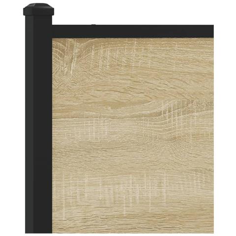 Giroletto senza Materaso in Metallo Rovere Sonoma 140x200 cm - Foto 2