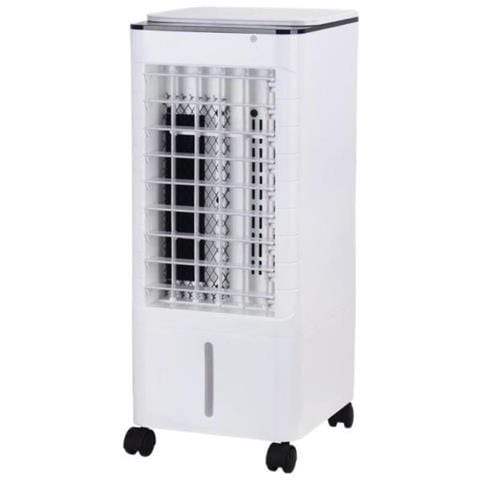 Raffrescatore Aria AKIC701-R con Funzioni Raffrescatore Umidificatore Purificatore 3 Livelli di Velocità Serbatoio 7 Litri Potenza 80 W Colore Bianco / Nero - Foto 1