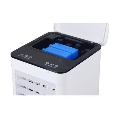 Raffrescatore Aria AKIC701-R con Funzioni Raffrescatore Umidificatore Purificatore 3 Livelli di Velocità Serbatoio 7 Litri Potenza 80 W Colore Bianco / Nero - Foto 3