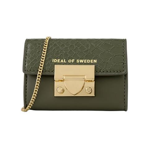 Portafoglio Modello Liv Padlock Con Motivo A Serpente E Catena Rimovibile Da 105 Cm, Verde - Foto 1