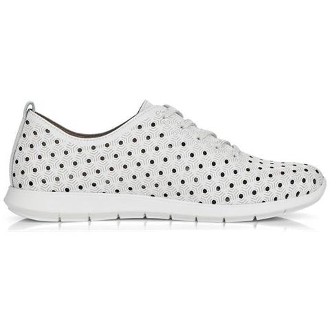 White Casual Closed Shoes Scarpe Basse Pelle Scarpe Donna Bianco Eu 37, R7101-80 - Foto 3