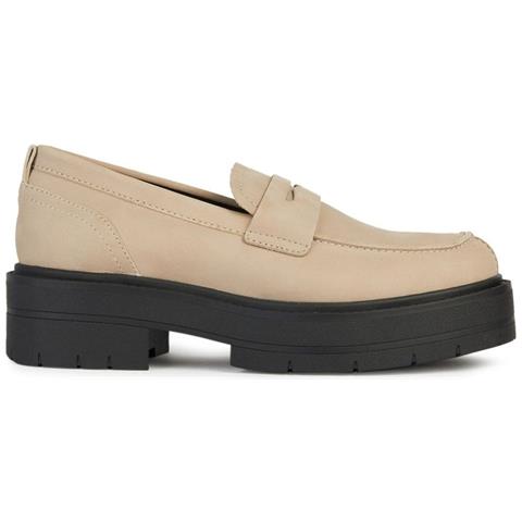Spherica Ec7 Loafer Mocassino Pelle Di Mucca Scarpe Donna Beige Eu 36, D36vdi 000cl C5004 - Foto 1